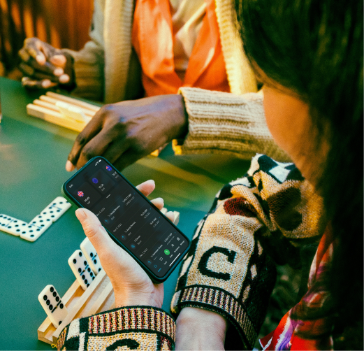 An input form and bank card